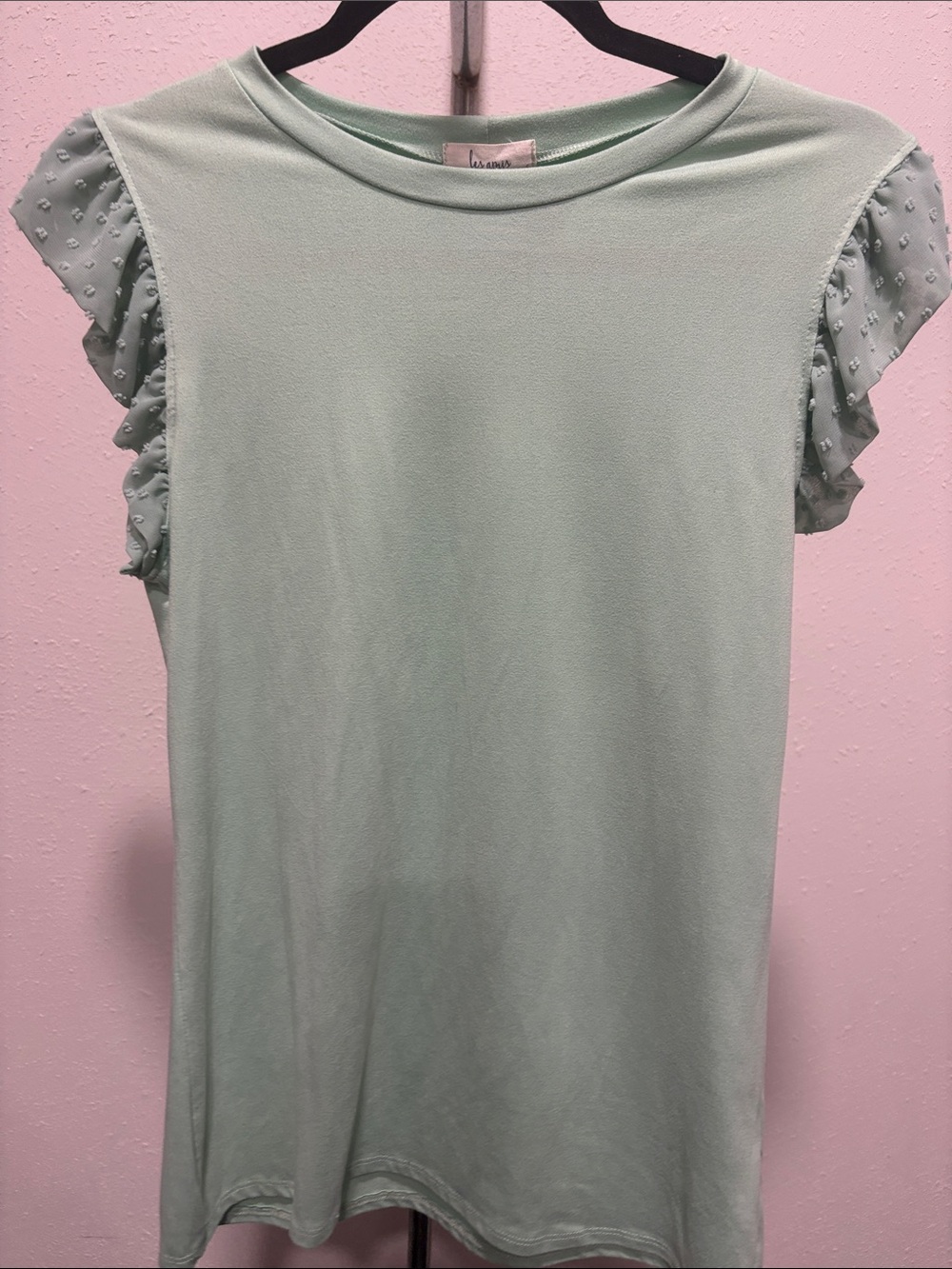 Women’s Ruffle Sleeve Mint Top